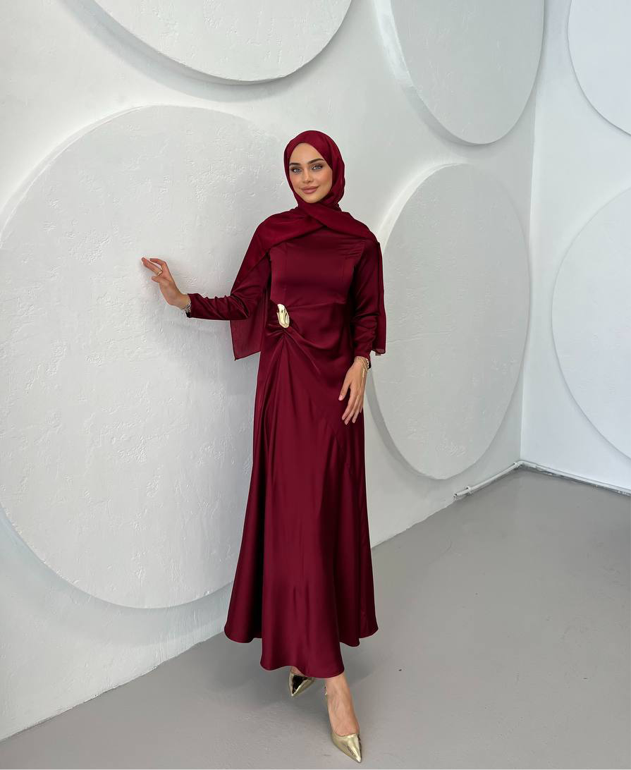 Ammarah Burgundy Dress