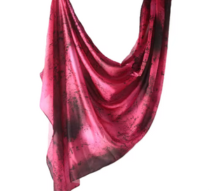 Rose Noir Satin Hijab