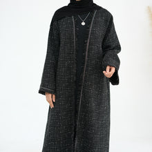 Black Tweed Abaya