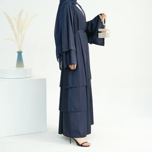 Amnah Navy Blue Abaya