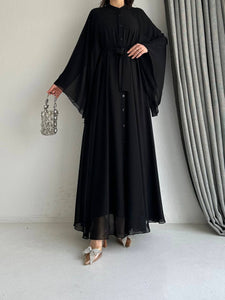 Samah Black Abaya & Dress Set