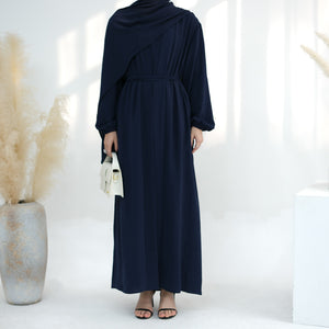 Navy Laiba 2 Piece Abaya Set