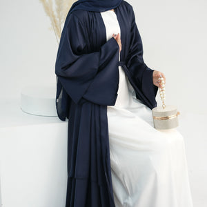 Amnah Navy Blue Abaya