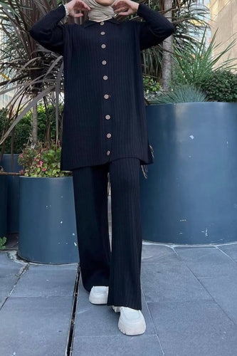 Button from sweater co-ord set 