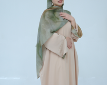 Basma Beige Abaya & Hijab Set