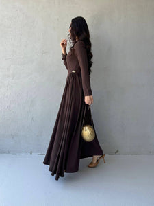 Zabeen Chocolate Dress