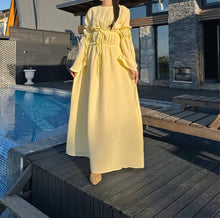 Sofia Butter Yellow Cream Dress