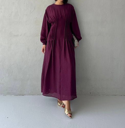 Shifaa Burgundy Dress