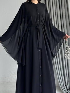 Samah Black Abaya & Dress Set