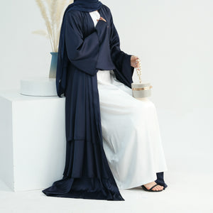 Amnah Navy Blue Abaya