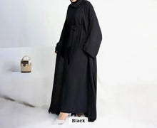 Black Leena 2 Piece Abaya Set Hijabimama