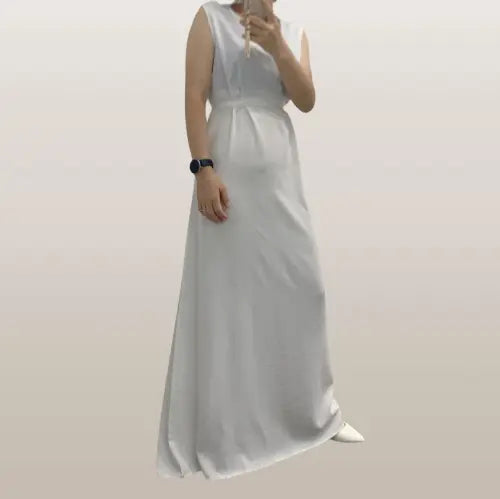 White abaya inner dress