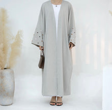 Beige Heart Abaya