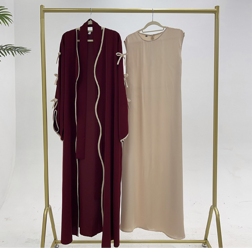 Sofie Bow Detail Abaya Set