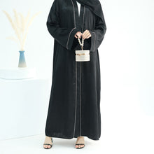 Urooj Black Stonework Abaya