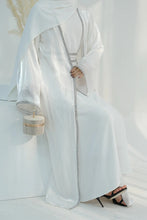 Ruhi White Abaya and Dress Set
