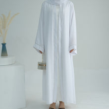 Urooj White Stonework Abaya