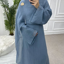 Areeba Blue Shawl Dress