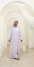 Zahra Lavender Bloom Abaya Set