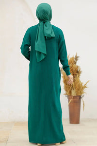 Samaara Teal Sweater Dress Hijabimama