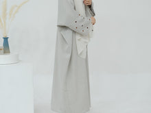 Beige Heart Abaya