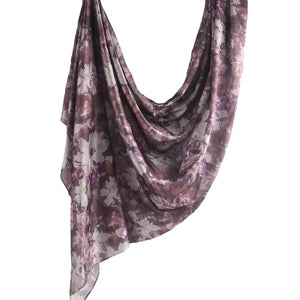 Lavender Bloom Satin Hijab