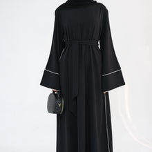 Black Nida Trim Detail Abaya