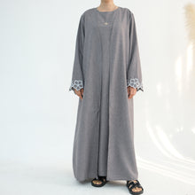 Ashi Grey Abaya Set