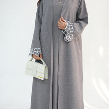 Ashi Grey Abaya Set