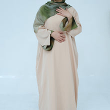 Basma Beige Abaya & Hijab Set