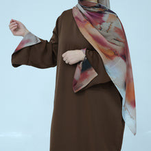 Basma Brown Abaya & Hijab Set