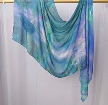 Buttery soft modal hijab, inspired by Claude Monet Water Lilies 