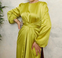 Citron Zoya Satin Dress
