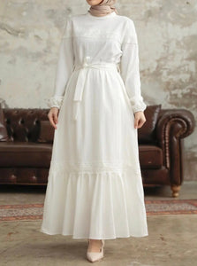 Saima White Dress Hijabimama