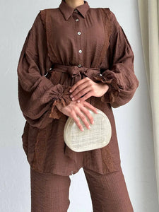 Reyna Chocolate Co-ord Set Hijabimama