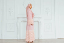 Pink Fringe Abaya