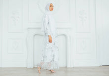 White Sequin Faux Wrap Dress Hijabimama