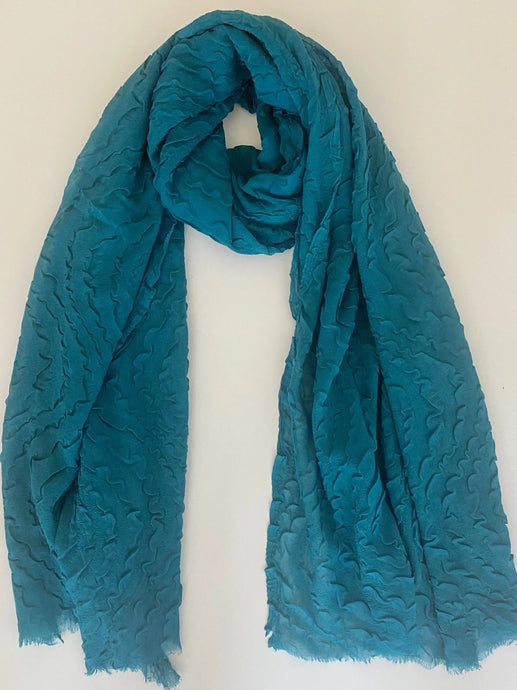 Teal Ripple Hijab