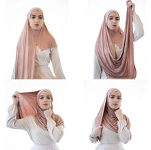 Navy Luxe Jersey Hijab