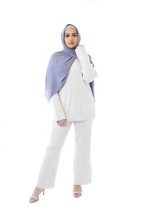 Lavender Grey Luxe Chiffon Hijab Hijabimama