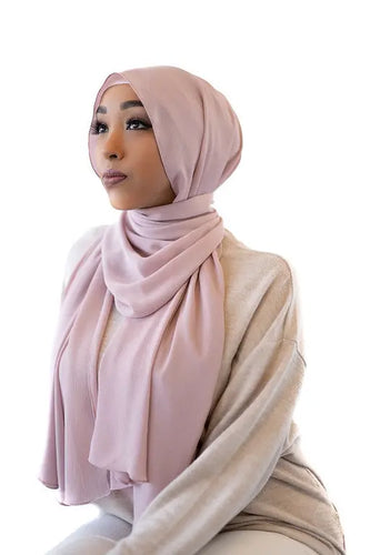 Rose Crinkle Crepe Hijab Hijabimama