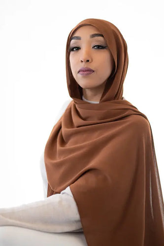 Cinnamon Crinkle Crepe Hijab Hijabimama