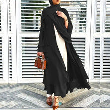 Black Chiffon layered Abaya
