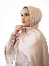 satin  crepe hijab 