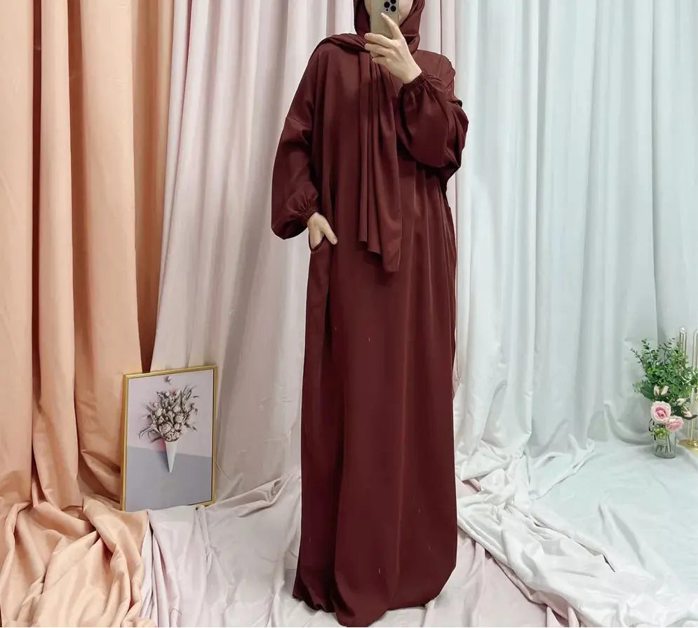 Mariam Brown Prayer Abaya