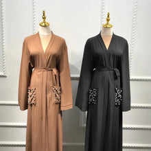 Black Pearl Pocket Abaya
