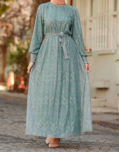 mint lace dress