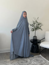 Grey/ Blue Prayer Hijab Hijabimama