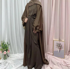 Ella Coco Luxury Satin Abaya