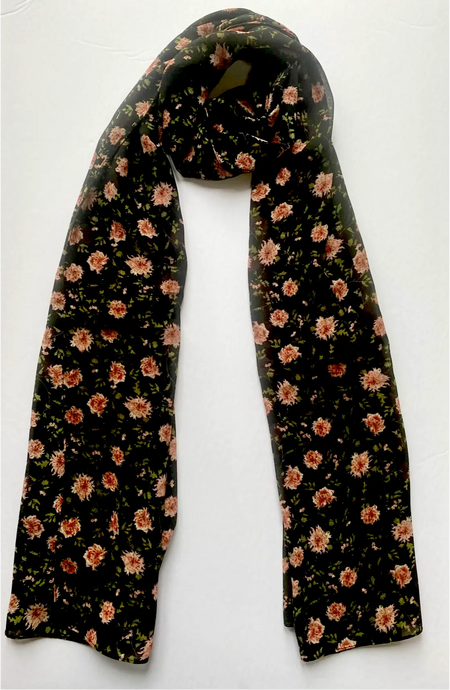 Pink Bouquet Chiffon Hijab